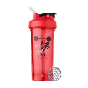 Blender Bottle Pro28 Protein Shaker Disney Mickey Mouse No Sweat‎ Mixer Red 28oz